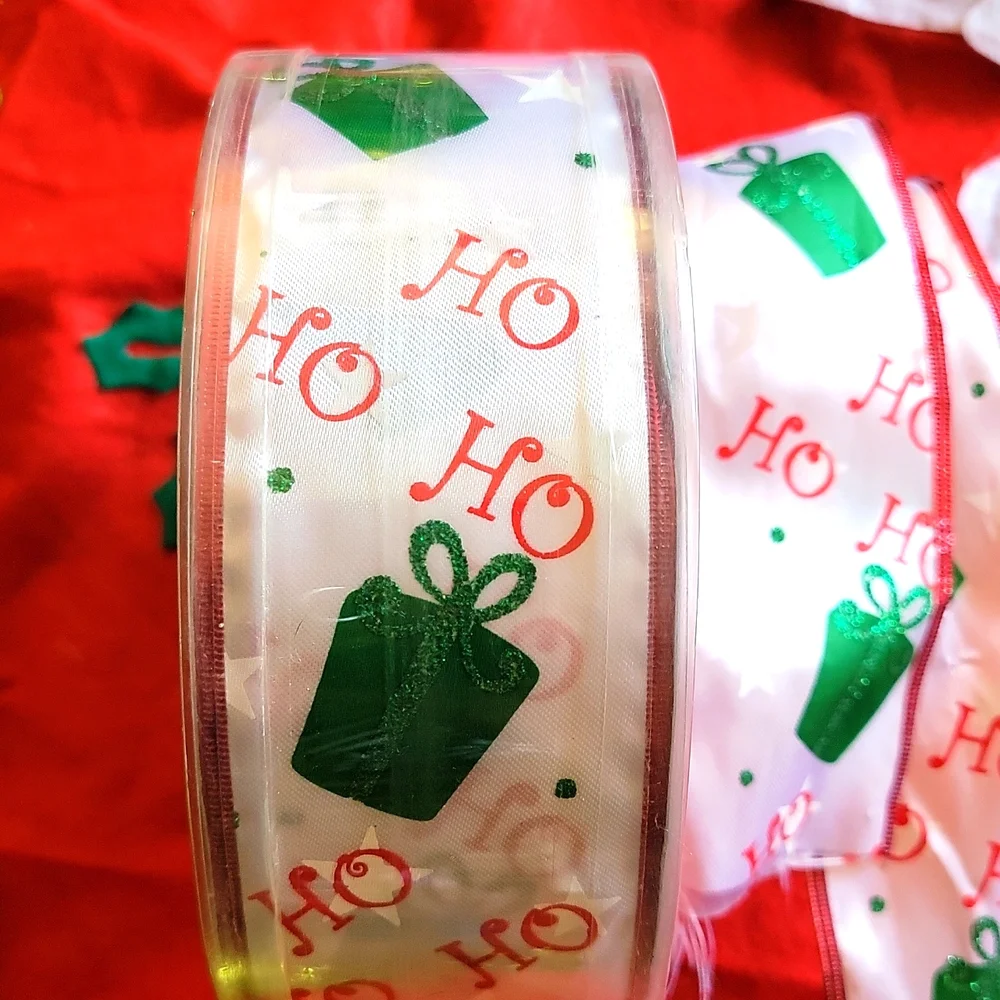 Wired Satin Christmas Ribbon